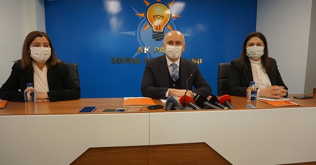 Ulaştırma ve Altyapı Bakanı Adil Karaismailoğlu Edirne'de temaslarda bulundu!