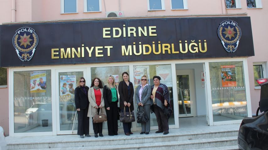 AK Parti Kadın Kolları üyeleri, Edirne Emniyet Müdürü Ceylan'ı ziyaret etti 