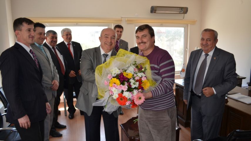 EDESOB heyeti AK Parti İl Başkanı Kahve'yi ziyaret etti
