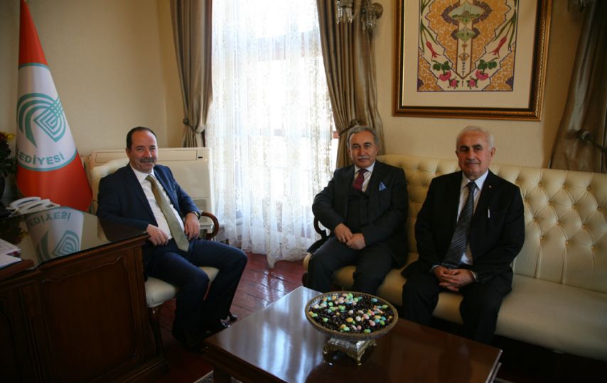 Vali Büyük'ten başkan Gürkan'a ziyaret!